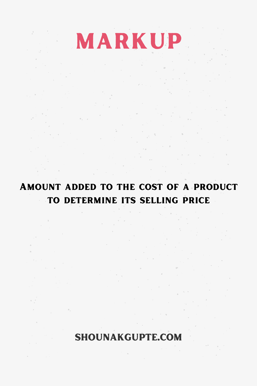 What is Markup