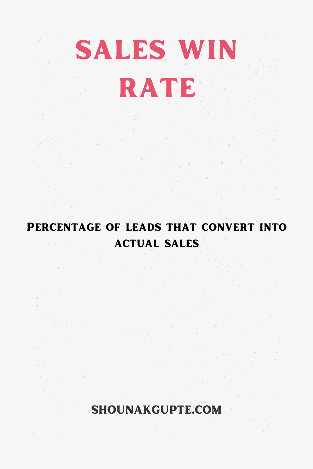 What is Sales Win Rate